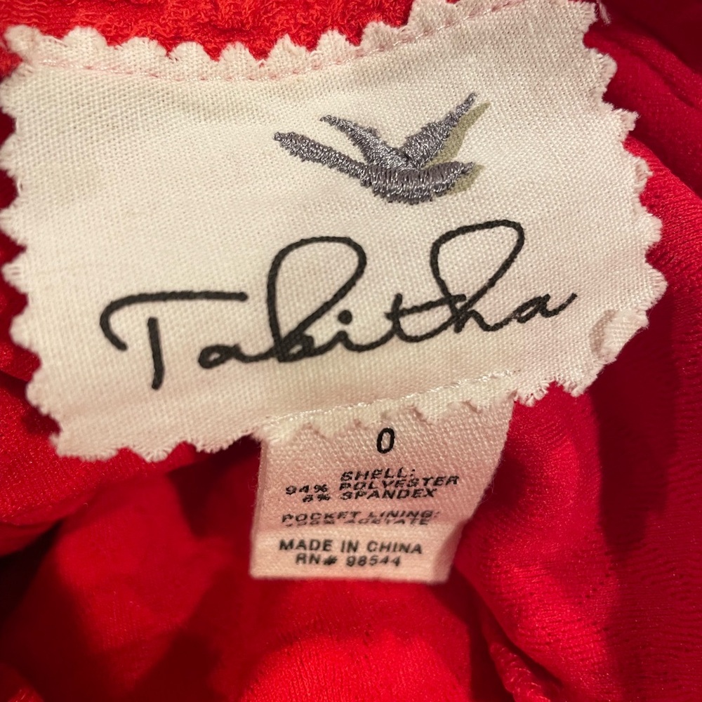 Tabitha Red Textured Mini Dress - Picture 3 of 3
